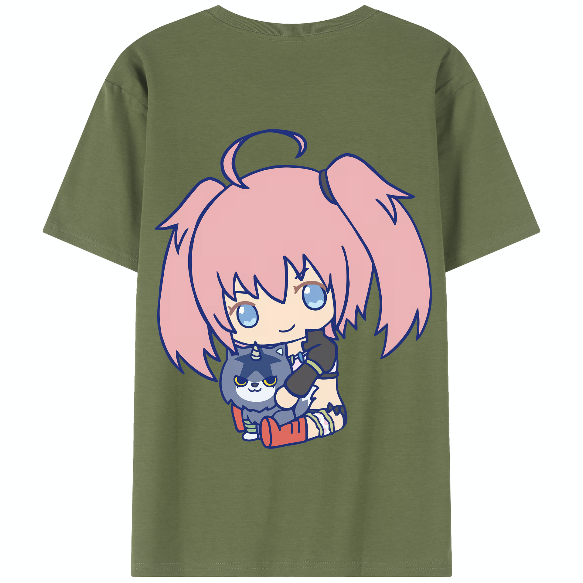 （画像用） 転スラ Regarding Reincarnated to Slime 綿100％半袖Tシャツ（背面プリント）